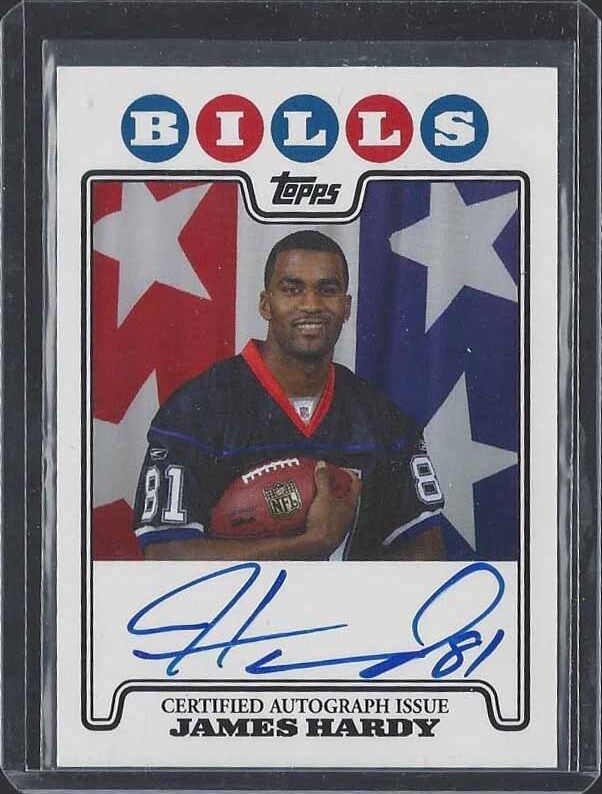 JAMES HARDY 2008 TOPPS ROOKIE PREMIERE PHOTO SHOOT ON CARD AUTO RC