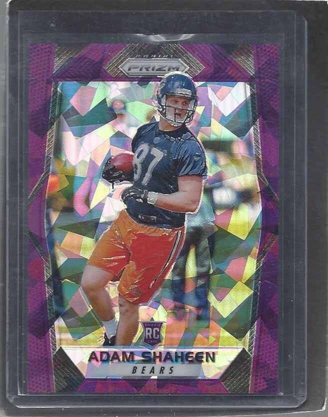 ADAM SHAHEEN 2017 PANINI PRIZM PURPLE CRYSTALS PRIZMS ROOKIE RC #D 2/75