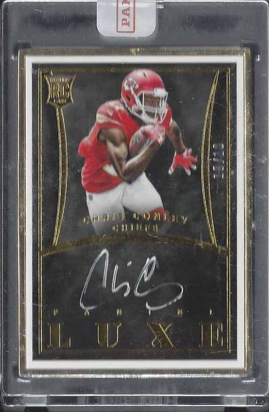 CHRIS CONLEY 2015 PANINI LUXE GOLD FRAME UNCIRC ON CARD ROOKIE AUTO RC #D 10/10