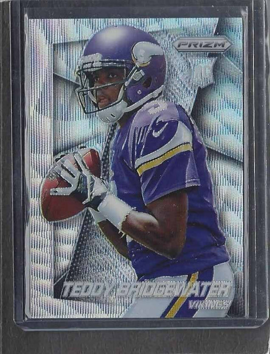 TEDDY BRIDGEWATER 2014 PANINI PRIZM BLUE WAVE PRIZMS RC #D 91/99