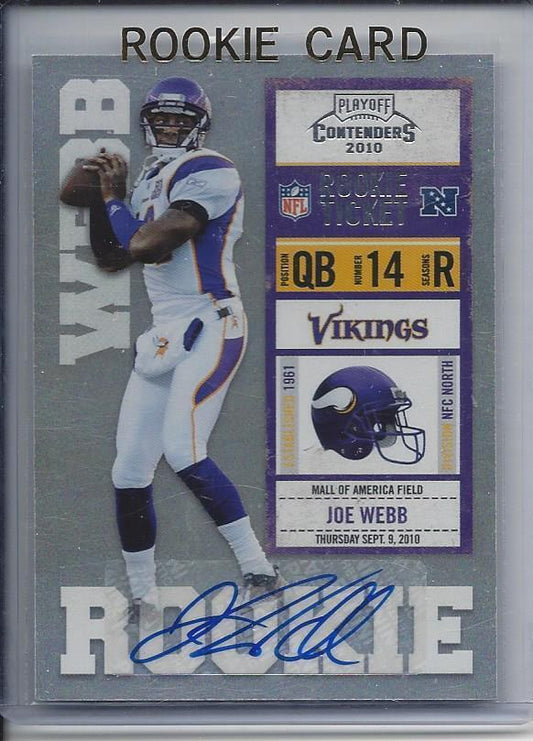 JEFF WEBB 2006 PLAYOFF CONTENDERS ROOKIE TICKET TRUE RC AUTO #153