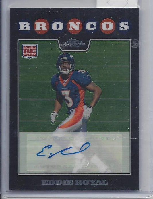 EDDIE ROYAL 2008 TOPPS CHROME AUTO RC #270