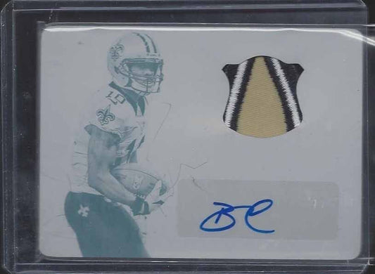 BRANDIN COOKS 2014 NATIONAL TREASURES PRINTING PLATE 3 CL LOGO PATCH AUTO RC 1/1