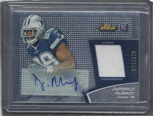 DEMARCO MURRAY 2011 TOPPS FINEST RPA ROOKIE PATCH AUTO RC #D 24/310