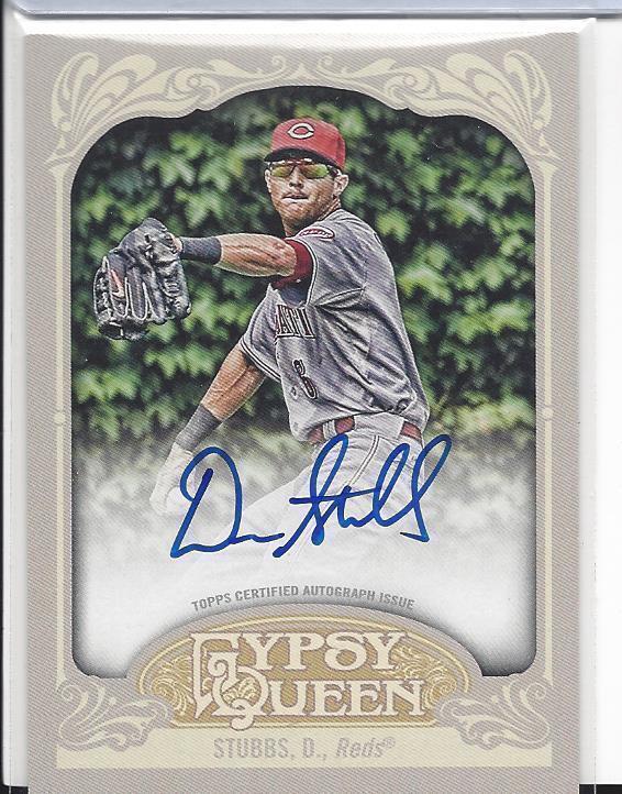 DREW STUBBS 2012 TOPPS GYPSY QUEEN REDS ON CARD AUTO