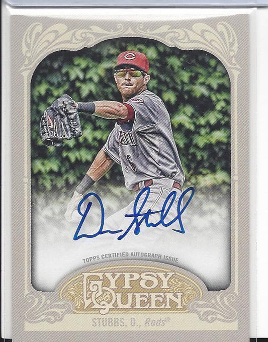 DREW STUBBS 2012 TOPPS GYPSY QUEEN REDS ON CARD AUTO