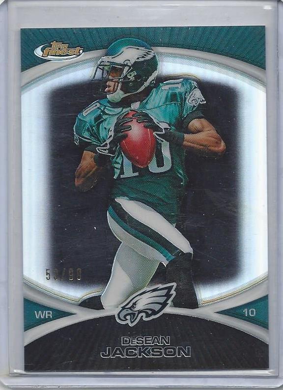 DESEAN JACKSON 2010 TOPPS FINEST BLACK REFRACTOR #D 53/99