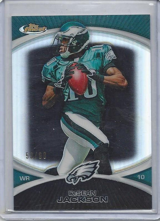 DESEAN JACKSON 2010 TOPPS FINEST BLACK REFRACTOR #D 53/99