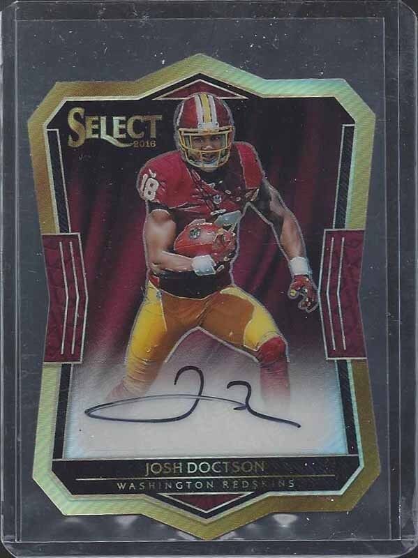 JOSH DOCTSON 2016 SELECT COPPER DIE CUT PRIZM REFRACTOR ROOKIE AUTO RC #D 44/49