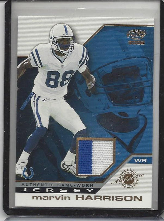 MARVIN HARRISON 2002 PACIFIC 2 COLOR COLTS PATCH #16