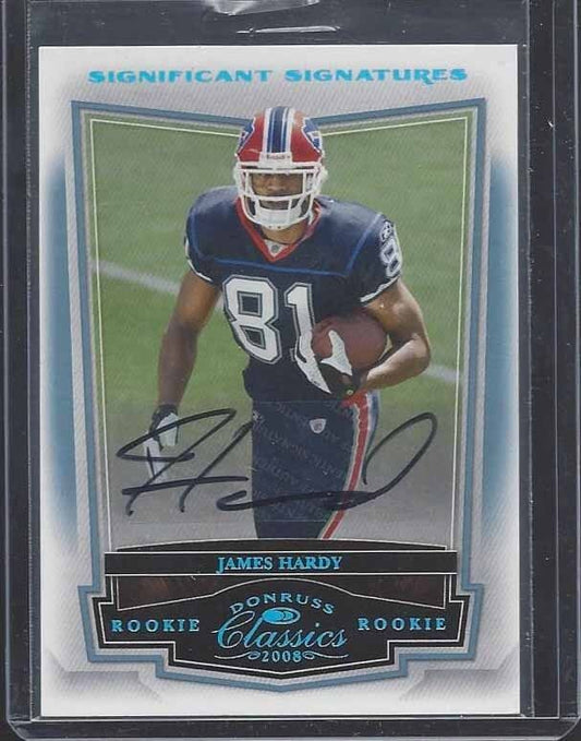 JAMES HARDY 2008 CLASSICS SIGNIFICANT SIGNATURES PLATINUM ROOKIE AUTO RC #D /25