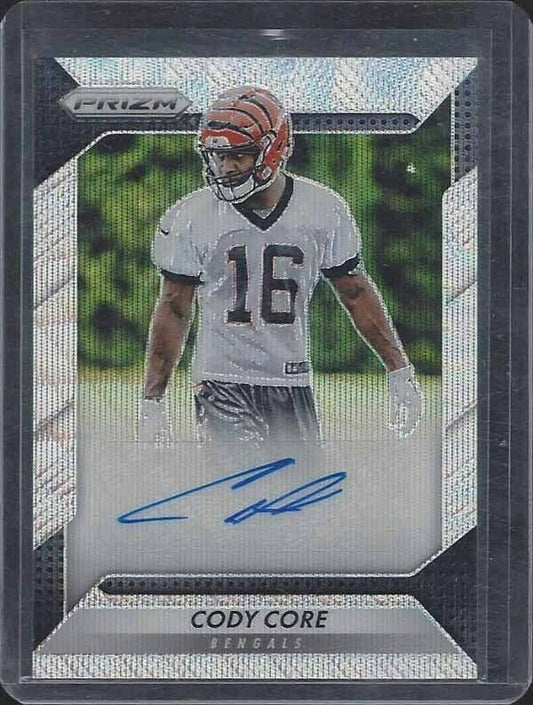 CODY CORE 2016 PANINI PRIZM BLUE WAVE PRIZMS BENGALS AUTO RC #D 116/149