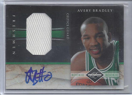 AVERY BRADLEY 2010-11 LIMITED FRESHMEN JERSEY NUMBER JERSEY AUTO RC #D 37/99