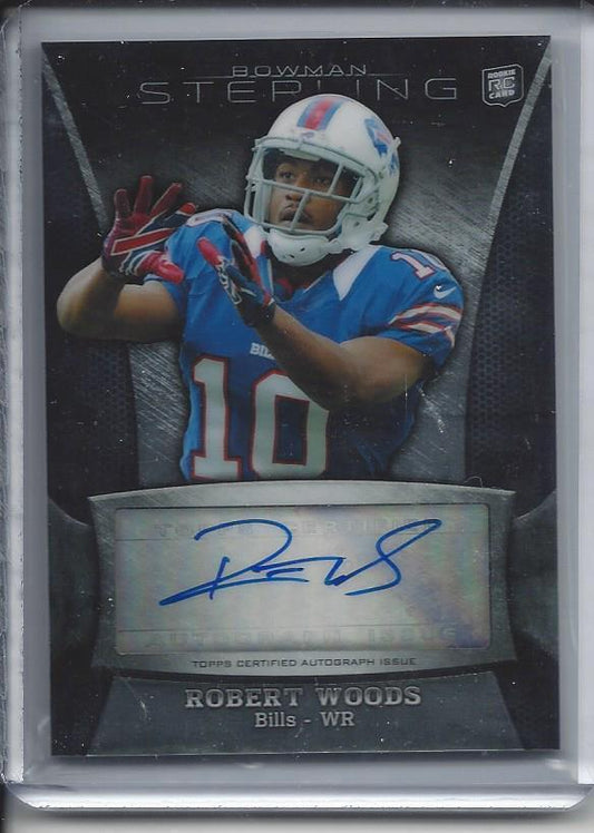 ROBERT WOODS 2013 BOWMAN STERLING BUFFALO BILLS AUTO RC