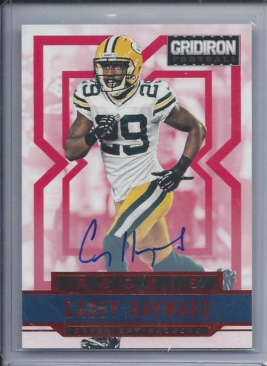CASEY HAYWARD 2012 GRIDIRON X PACKERS AUTO RC #D /499