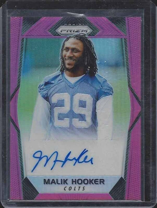 MALIK HOOKER 2017 PANINI PRIZM PINK SP PRIZMS ROOKIE AUTO RC
