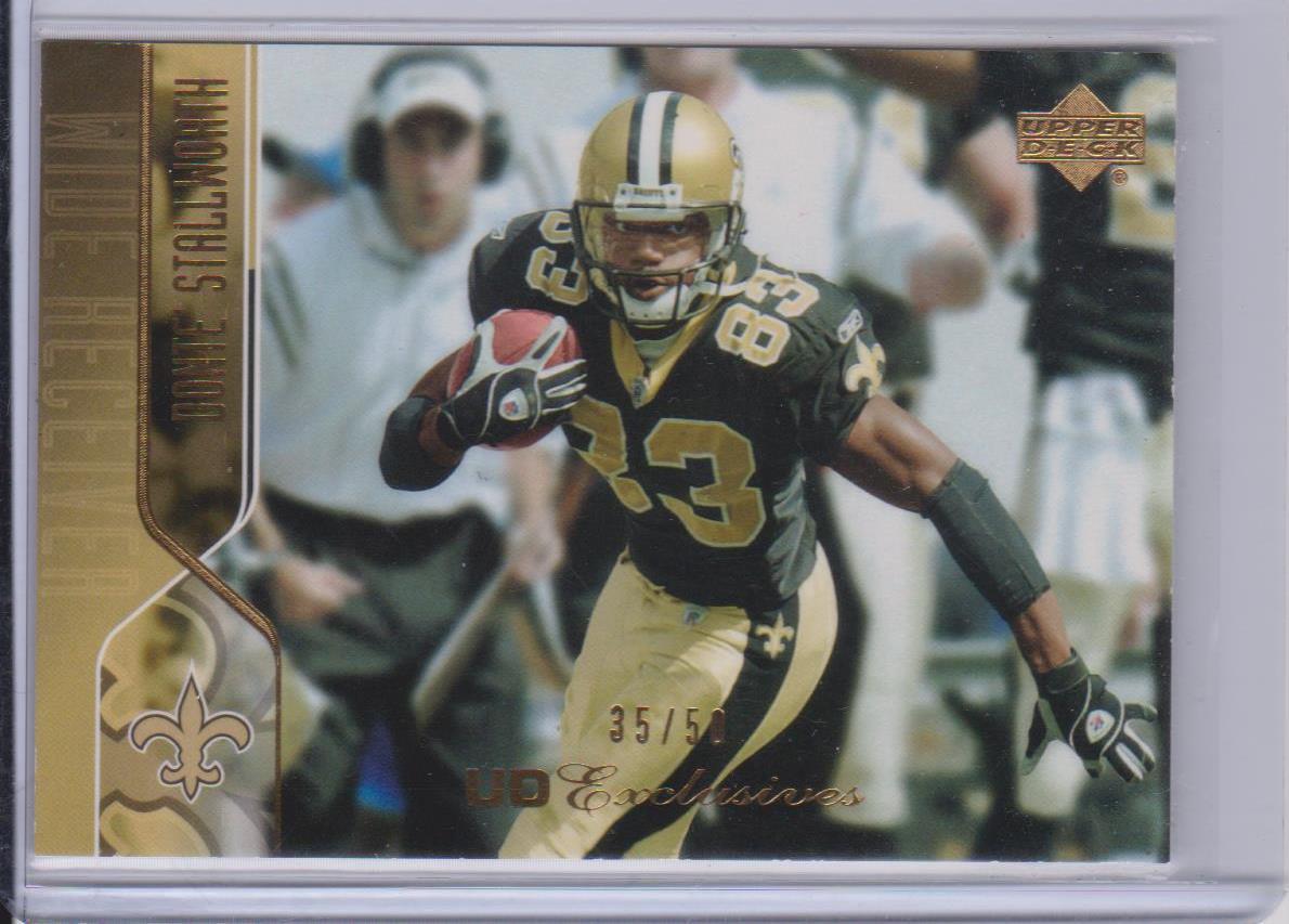 DONTE STALLWORTH 2004 UPPER DECK UD EXCLUSIVES GOLD #D 35/50