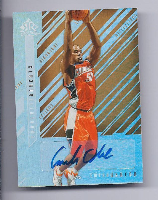 EMEKA OKAFOR 2006-07 UPPER DECK REFLECTIONS SIGNATURE AUTO #D 1/20