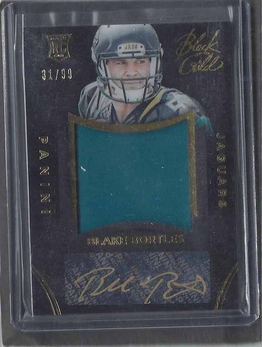 BLAKE BORTLES 2014 PANINI BLACK GOLD JUMBO ROOKIE JERSEY AUTO RC #D 31/99