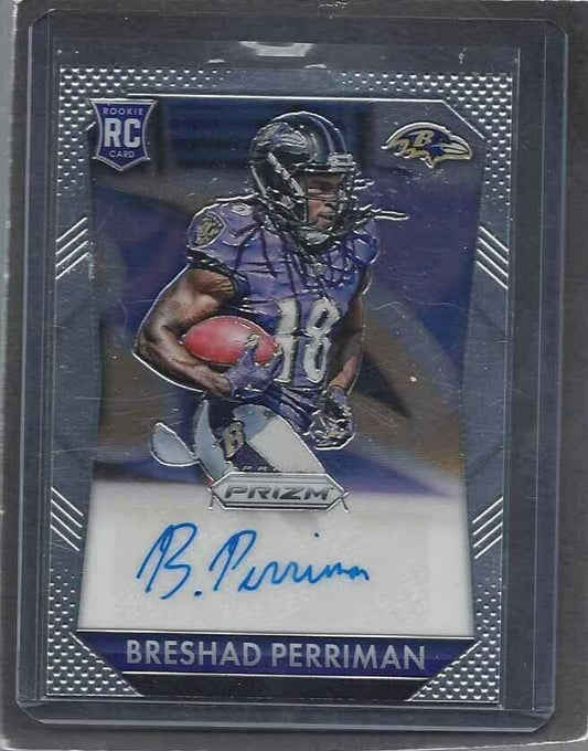 BRESHAD PERRIMAN 2015 PANINI PRIZM BALTIMORE RAVENS AUTO RC