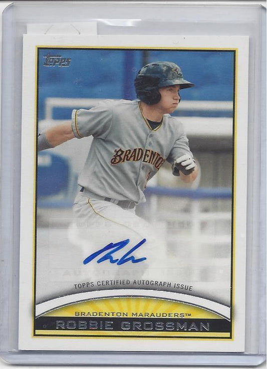 ROBBIE GROSSMAN 2012 TOPPS PRO DEBUT AUTO RC