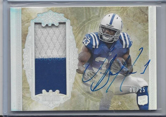 VICK BALLARD 2012 TOPPS 5 FIVE STAR RPA 2 COLOR JUMBO PATCH ON CARD AUTO RC /25