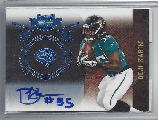 DEJI KARIM 2010 PLATES & PATCHES PLATINUM BLUE AUTO RC TRUE #D 1/1