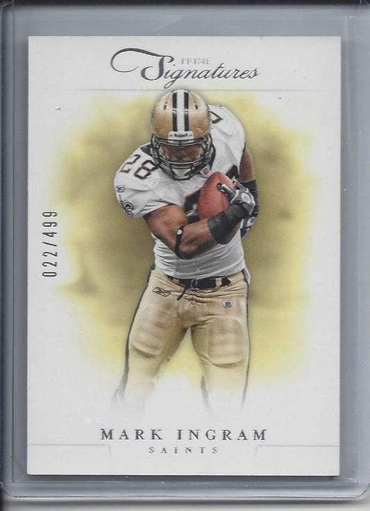 1/1 MARK INGRAM 2012 PLAYOFF PRIME SIGNATURES #D 22/499 ( HIS JERSEY #22!!!!!! )