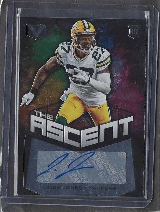 JOSH JONES 2017 PANINI VERTEX THE ASCENT PACKERS ROOKIE AUTO RC #D 36/199