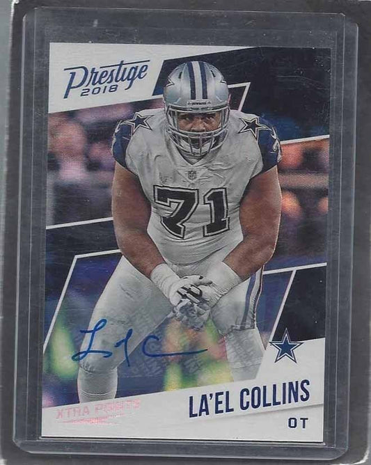 LA'EL COLLINS 2018 PANINI PRESTIGE XTRA POINTS COWBOYS AUTO #130