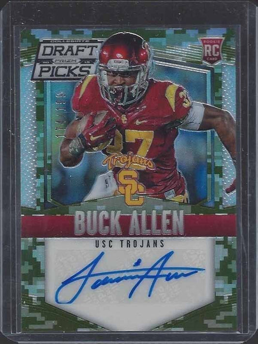 BUCK ALLEN 2015 PANINI PRIZM DRAFT PICKS CAMO PRIZMS ROOKIE AUTO RC #D 174/199