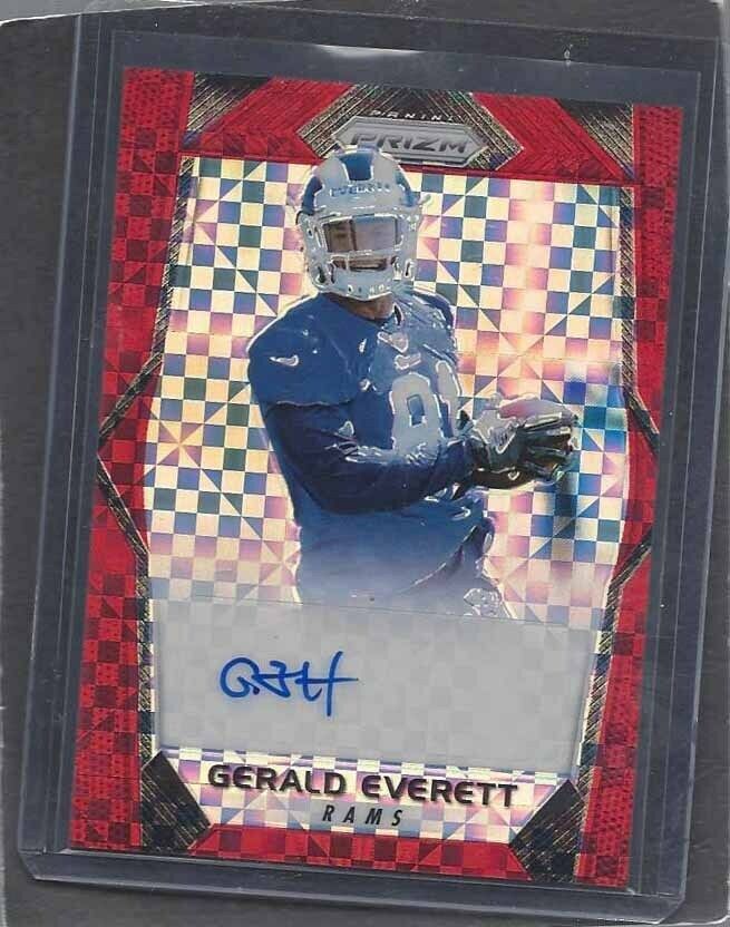 GERALD EVERETT 2017 PANINI PRIZM RED POWER PRIZMS AUTO RC #D 20/49