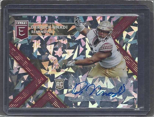 DERRICK NNADI 2018 ELITE DRAFT PICKS ASPIRATIONS CRACKED ICE AUTO RC #D 2/10