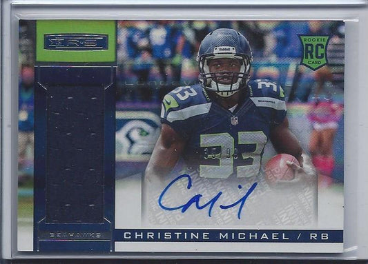 CHRISTINE MICHAEL 2013 ROOKIES & STARS LONGEVITY COWBOYS JERSEY AUTO RC #D 35/99