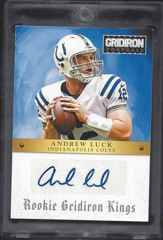 ANDREW LUCK 2012 GRIDIRON KINGS COLTS ROOKIE AUTO RC #D 64/99