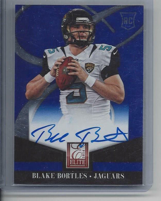BLAKE BORTLES 2014 ELITE JAGUARS ROOKIE ON CARD AUTO RC #7