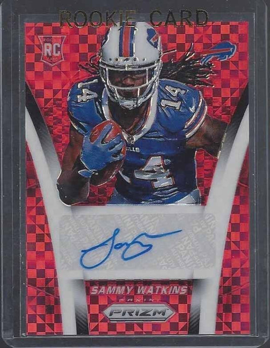 SAMMY WATKINS 2014 PANINI PRIZM RED POWER PRIZMS ROOKIE AUTO RC #D /50