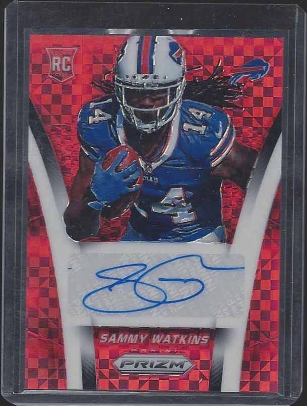 SAMMY WATKINS 2014 PANINI PRIZM RED POWER PRIZMS ROOKIE AUTO RC #D /50