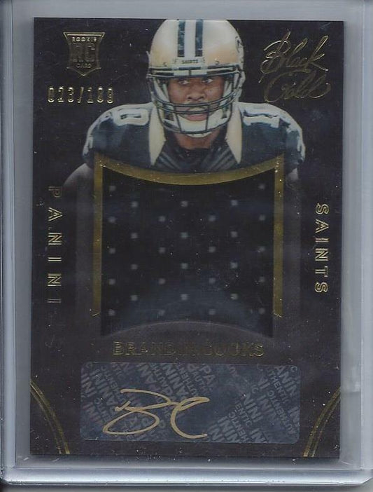 BRANDIN COOKS 2014 BLACK GOLD ROOKIE SAINTS JERSEY AUTO RC #D /199