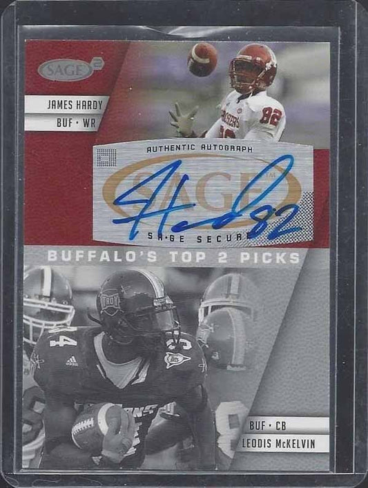 JAMES HARDY 2008 SAGE INDIANA HOOSIERS ON CARD ROOKIE AUTO RC #A74B