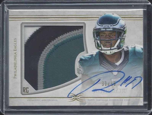 NELSON AGHOLOR 2015 DEFINITIVE RPA JUMBO 4 COLOR PATCH ON CARD AUTO RC #D 31/50