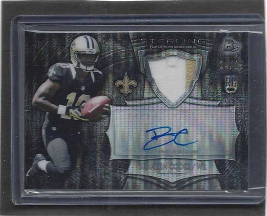 BRANDIN COOKS 2014 BOWMAN STERLING PULSAR REFRACTOR ROOKIE PATCH AUTO RC #D /25