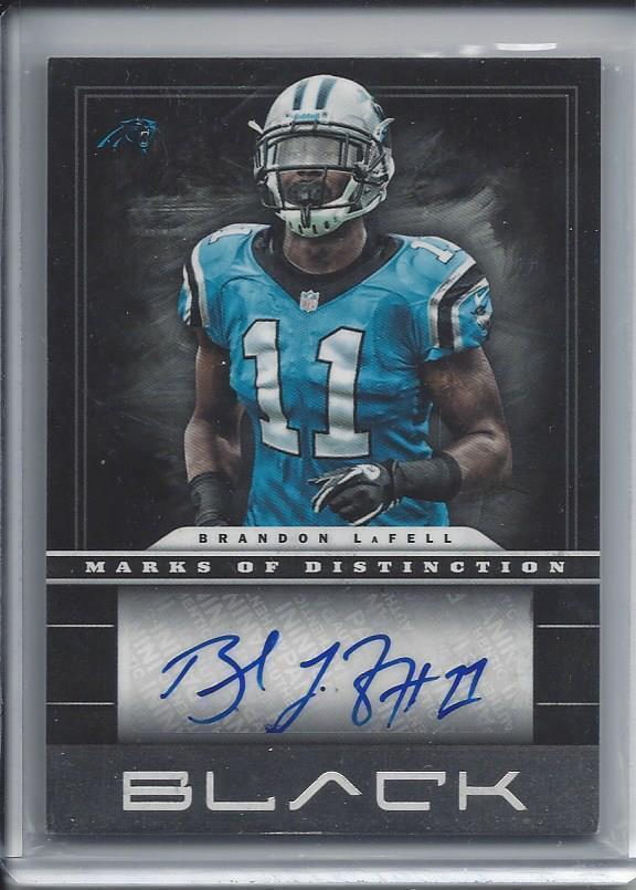 BRANDON LaFELL 2012 PANINI BLACK MARKS OF DISTINCTION AUTO #D 2/75