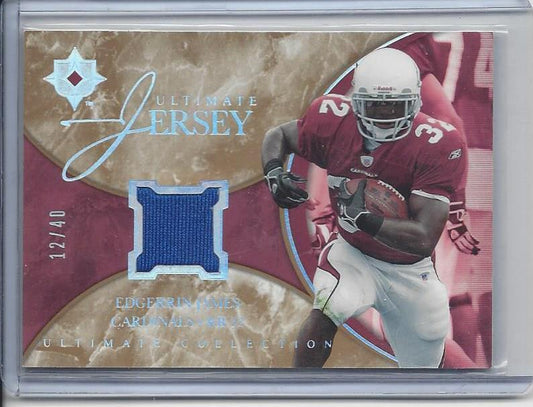 EDGERRIN JAMES 2006 ULTIMATE COLLECTION COLTS CARDINALS JERSEY #D 12/40