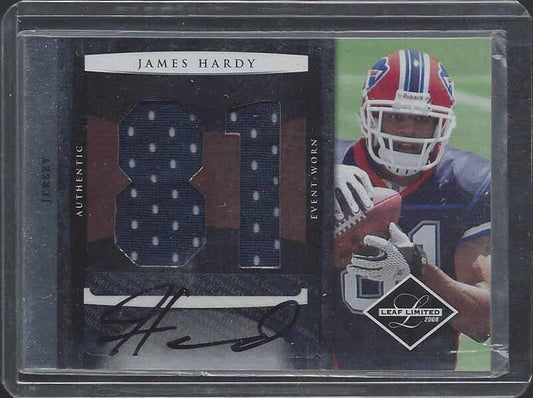JAMES HARDY 2008 LIMITED BILLS ROOKIE JUMBO JERSEY NUMBER AUTO RC #D 15/15