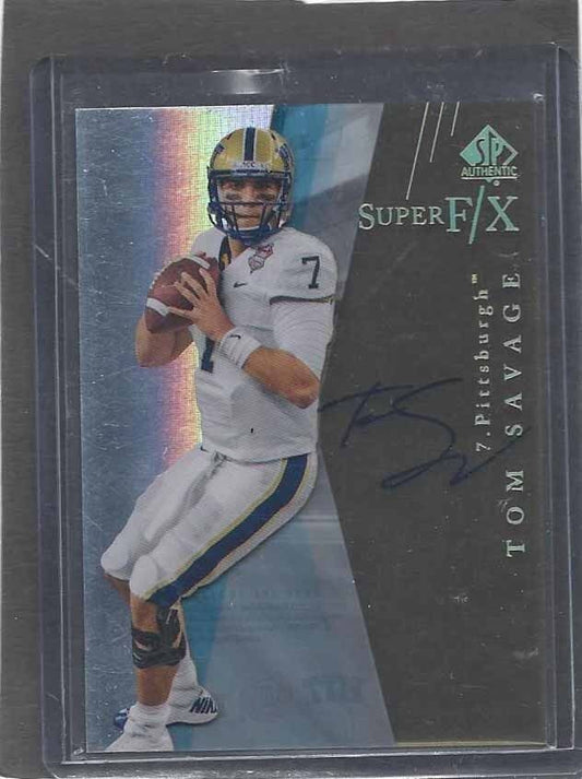 TOM SAVAGE 2014 SP AUTHENTIC SUPER F/X GOLD ON CARD ROOKIE AUTO RC #15