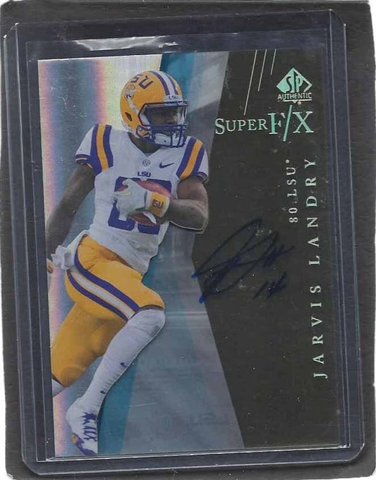 JARVIS LANDRY 2014 SP AUTHENTIC SUPER F/X GOLD ON CARD ROOKIE AUTO RC #29