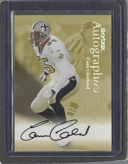 CAM CLEELAND 1999 SKYBOX AUTOGRAPHICS ON CARD SAINTS AUTO