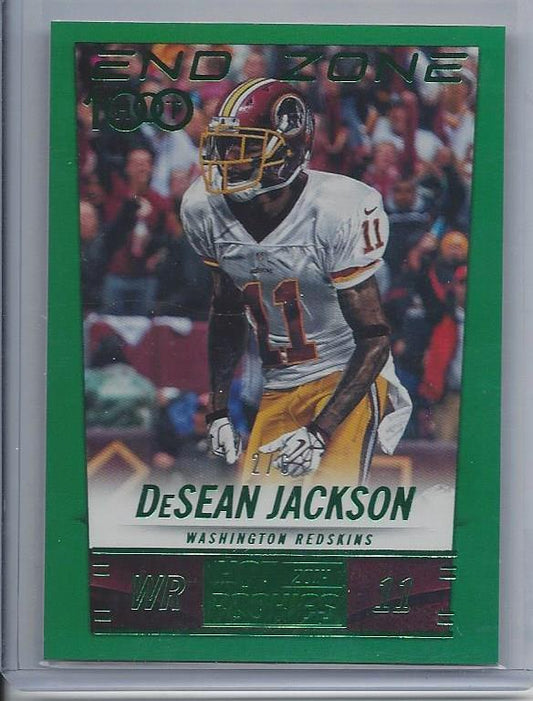 DESEAN JACKSON 2014 HOT ROOKIES END ZONE HOT 100 GREEN BORDER PARALLEL #D 2/6