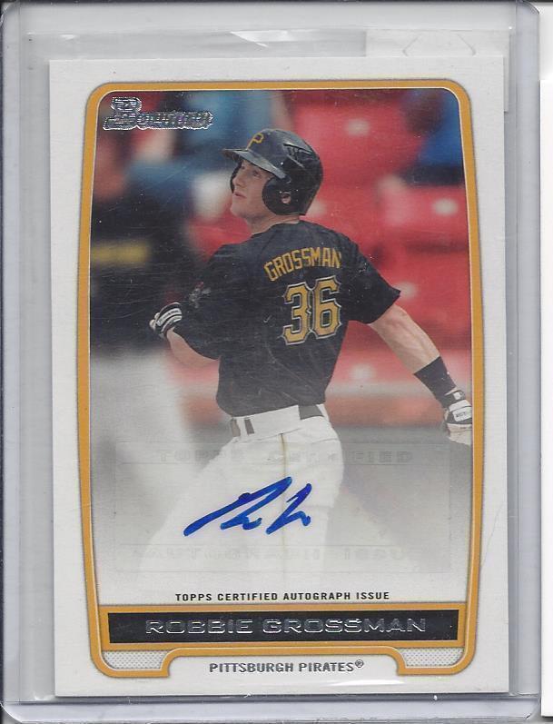 ROBBIE GROSSMAN 2012 BOWMAN PROSPECTS AUTO RC